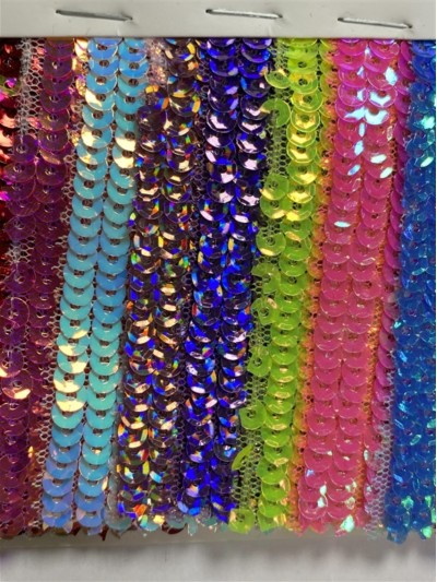 JZ-XP 凹凸珠片閃光布  幅寬：125cm   成分：100%滌綸  珠片PET 細節-1